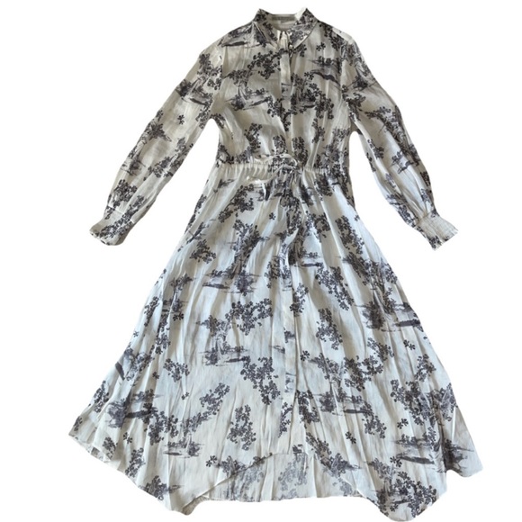 ✨NEW✨ All Saints Skye Floral Long Sleeve
Linen & Silk Midi Dress - Picture 7 of 10